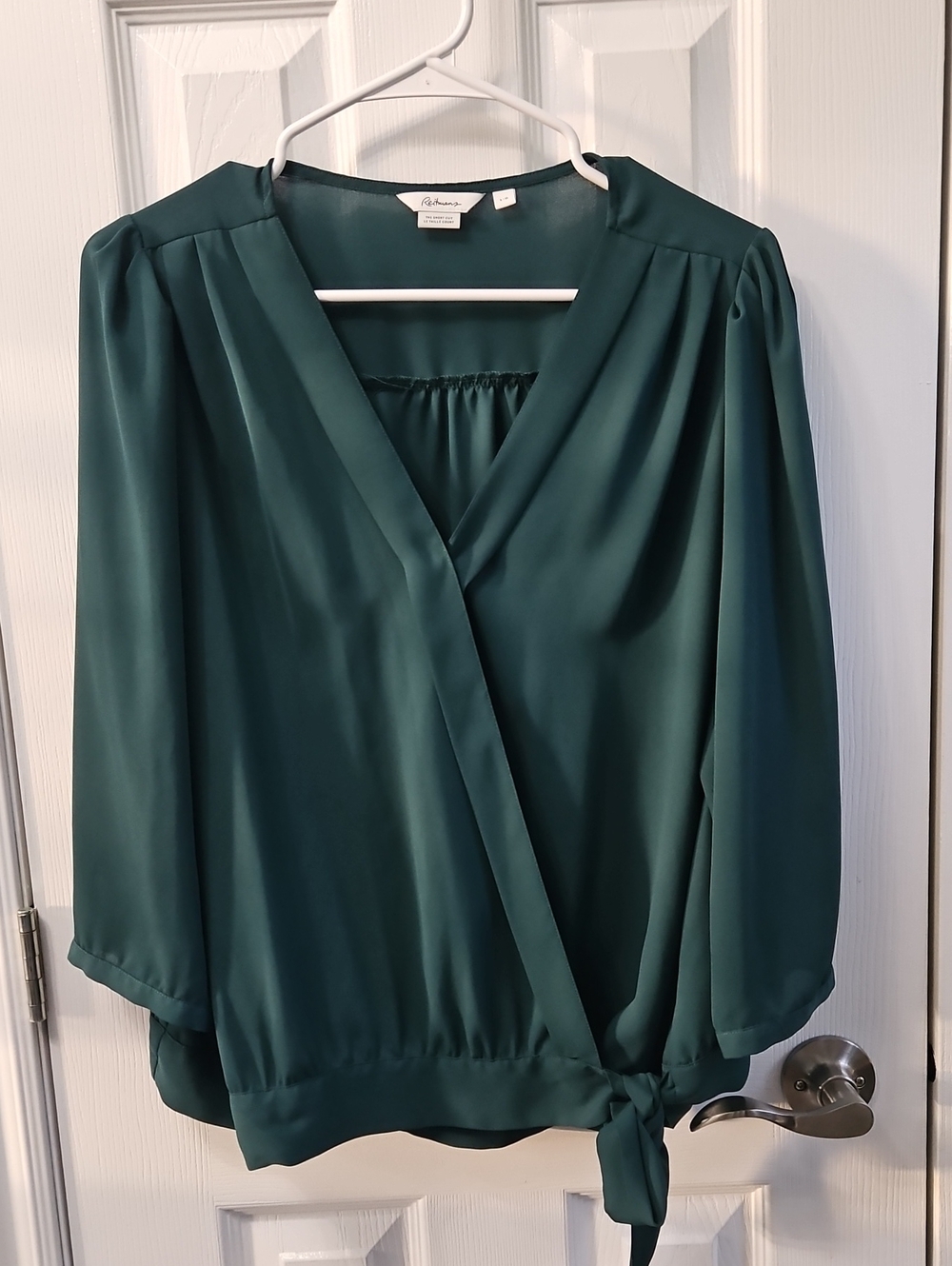 Reitmans Feminine Top Size Large Color Green
